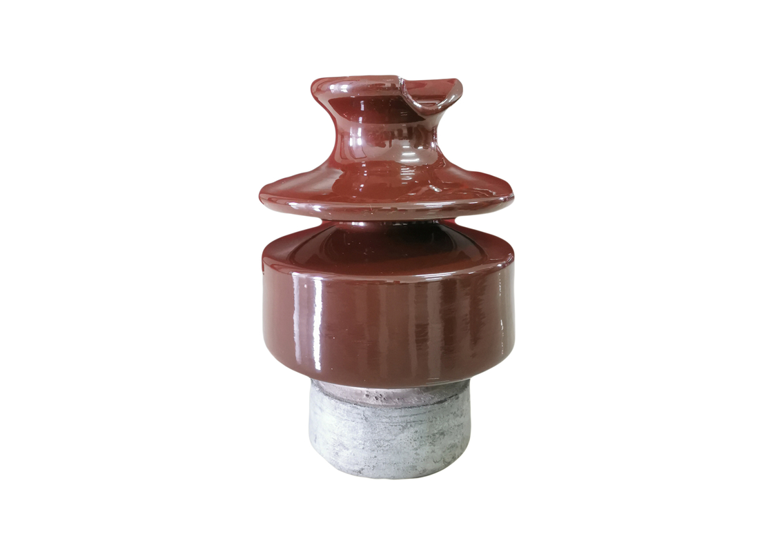 لون بني 24kV ANSI 56-2 Pin Type عازل بورسلين