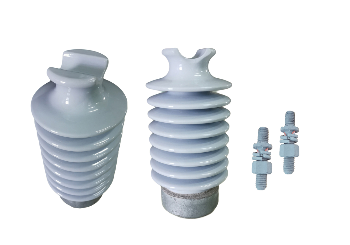عوازل ANSI 57-3 12.5kN ذات لون رمادي فاتح مع مسمار قصير
